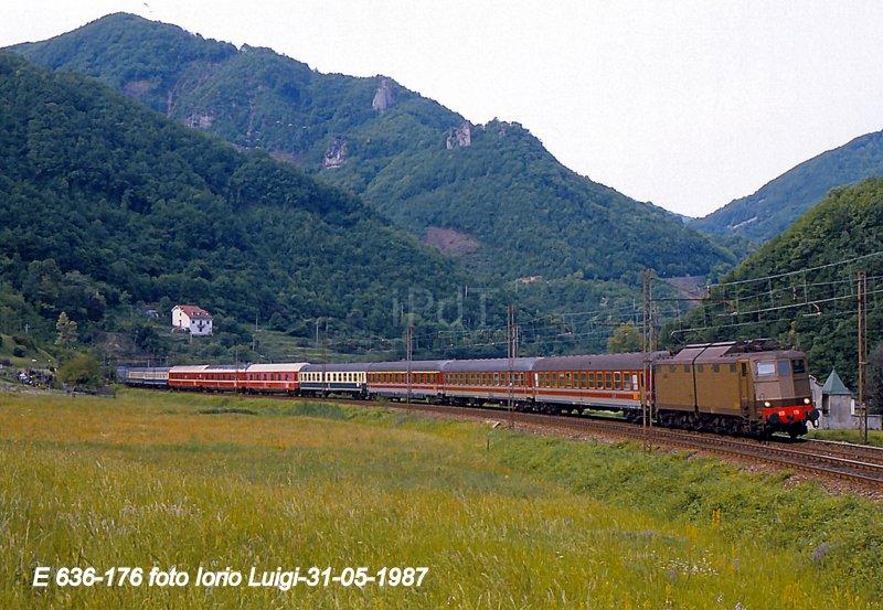 FS E 636 176 Pietrabissara 31 Maggio 1987 foto Luigi Di Iorio.jpg