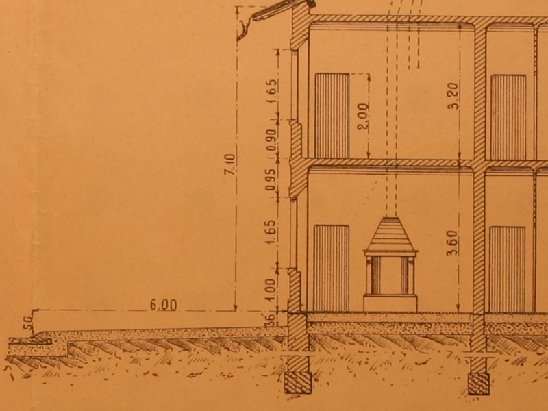 casa cantoniera doppia tipo a due piani di tre ambienti per alloggio con una scala part 002.jpg
